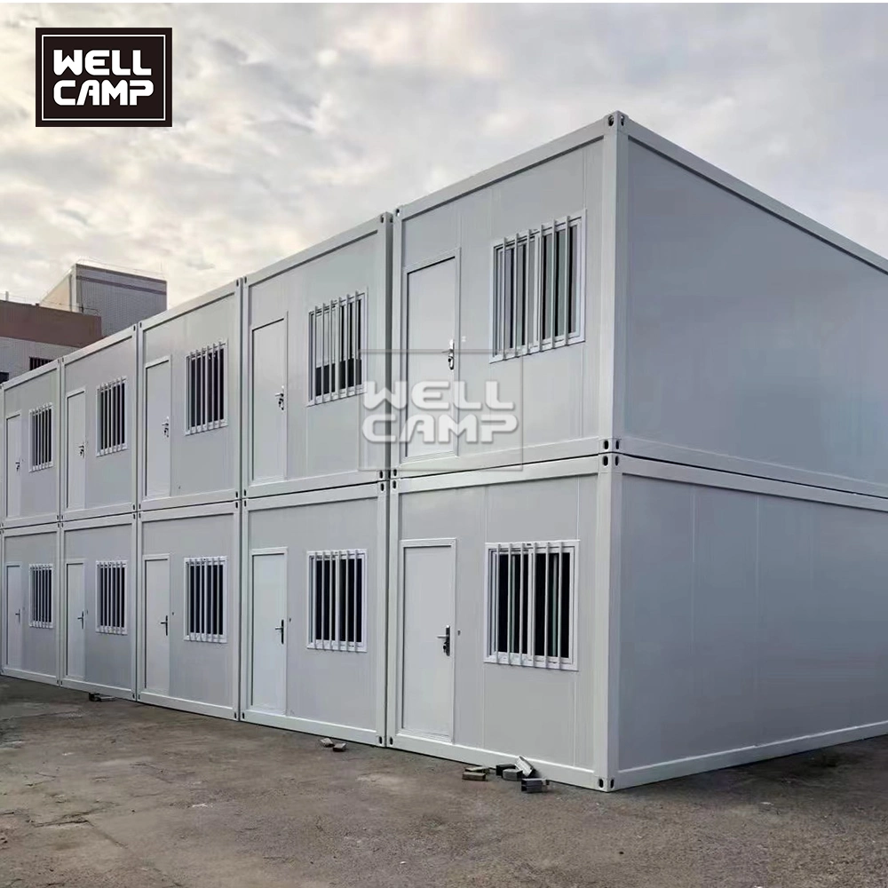 Hot Sale 40FT Dormitories Fold out Fireproof Material Double Floor Container Resort