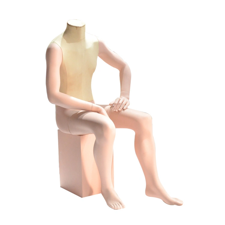 Headless Male Sitting Mannequins Fiberglass Manequins