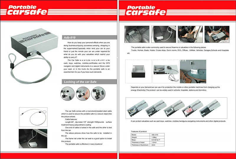 Coffre de voiture, voiture, serrure de boîte de stockage (AL-B919)