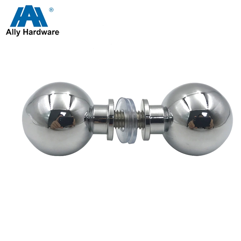 Ball Style Solid Back-to-Back Pull Shower Door Knob