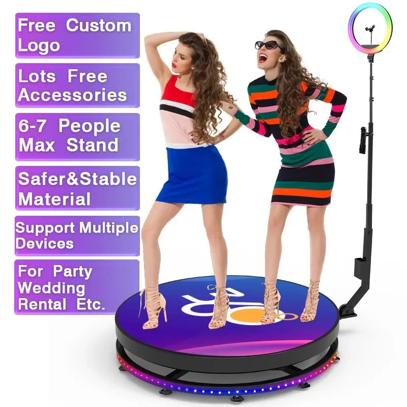 360 Photo Booth Machine for Parties with Software Remote Control Automatic 360 Spin Camera Booth2 Buyers