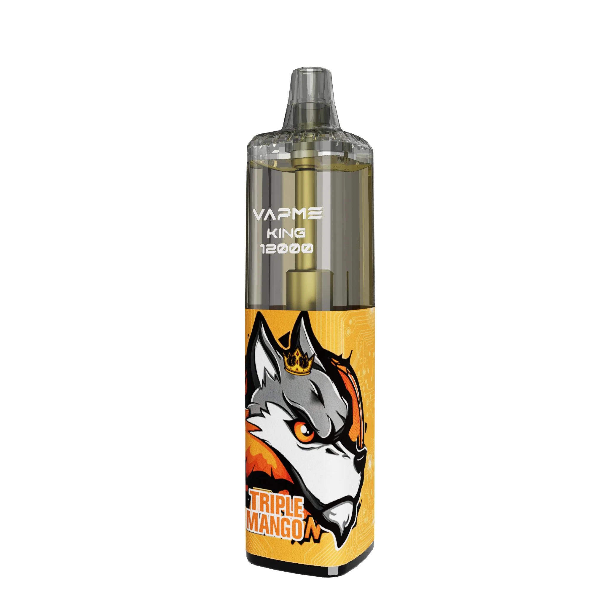 Vapme King 12K Puffs e-CIG Disposable/Chargeable Vape Device de 20 ml pré-preenchidos Ou vazio