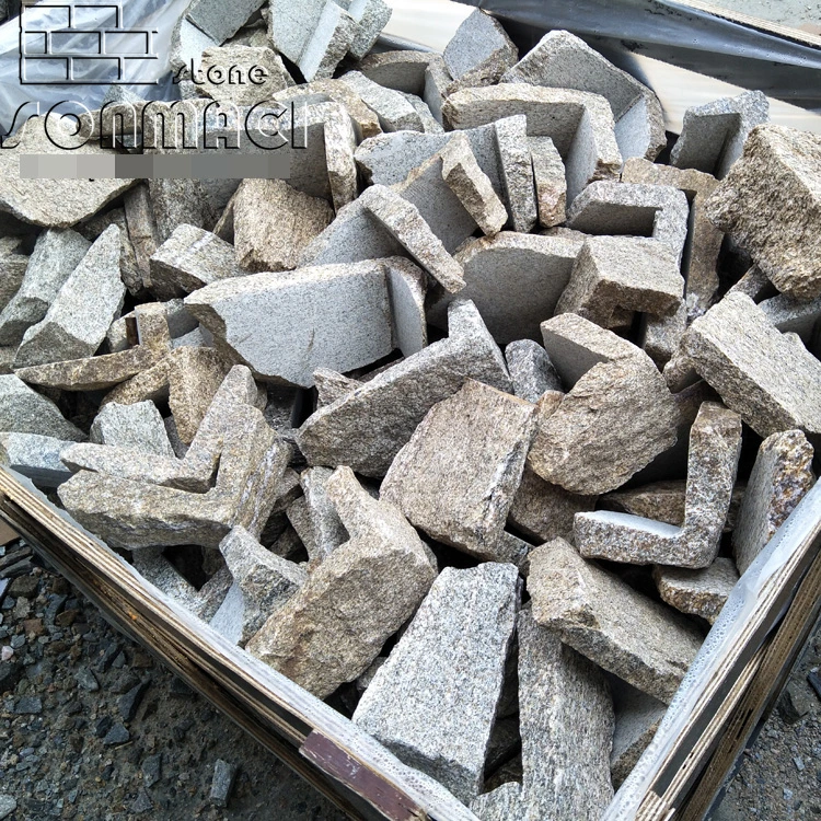 SMC-Fs038 China Natural Sesame Yellow Granite Loose Stacked Stone