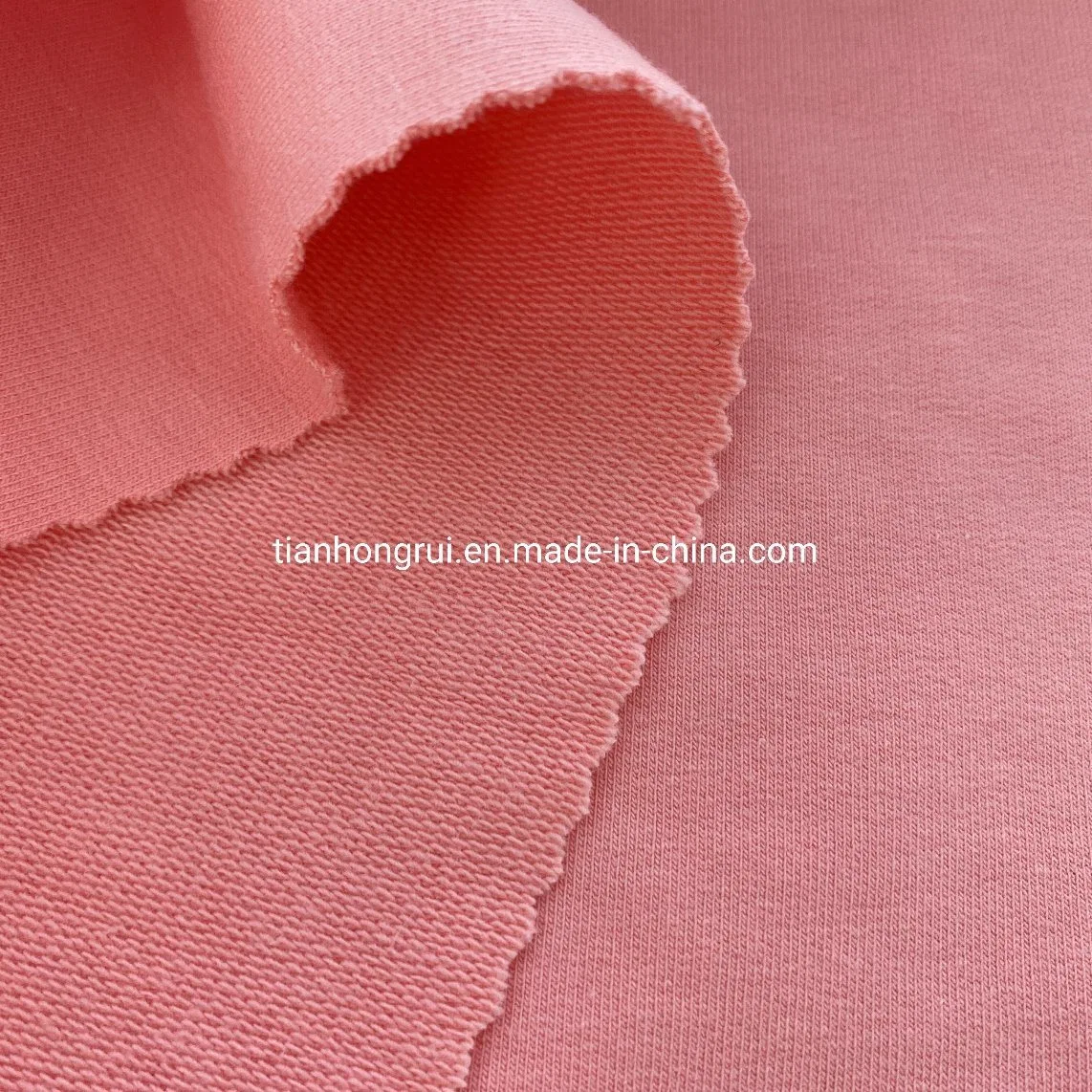 Cotton Polyester Spandex Looped Crocheting Fabric