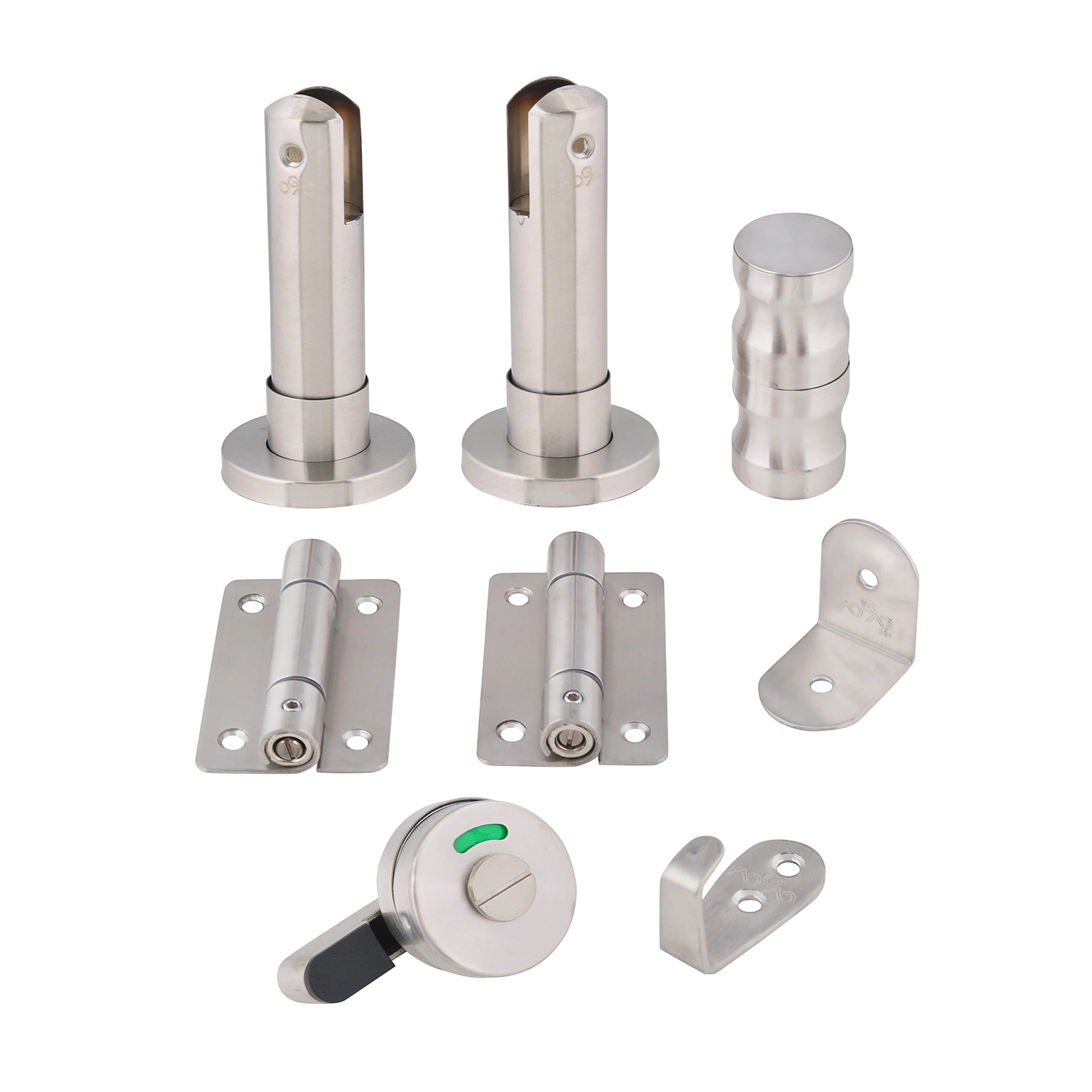 Factory Price Stainless Steel 304 Public Wc HPL Partition Hardware Toilet Cubicle Accessories