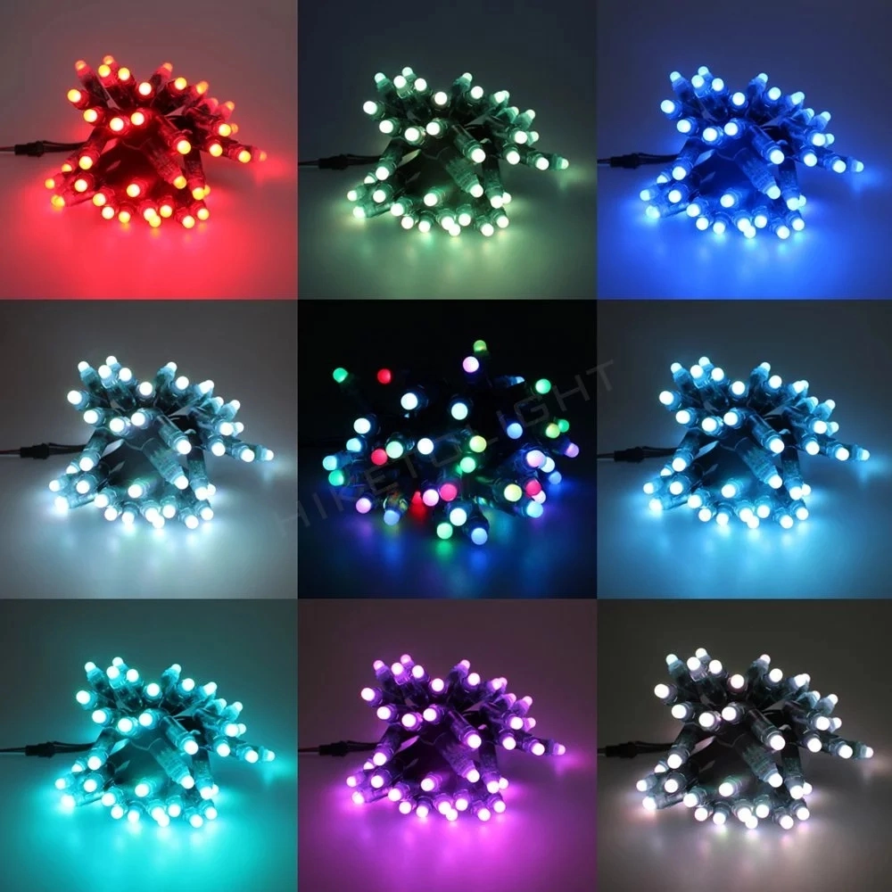 Цифровой RGB IC Ws2811 12 в 12 мм модуль LED Pixel Bullet Светлый