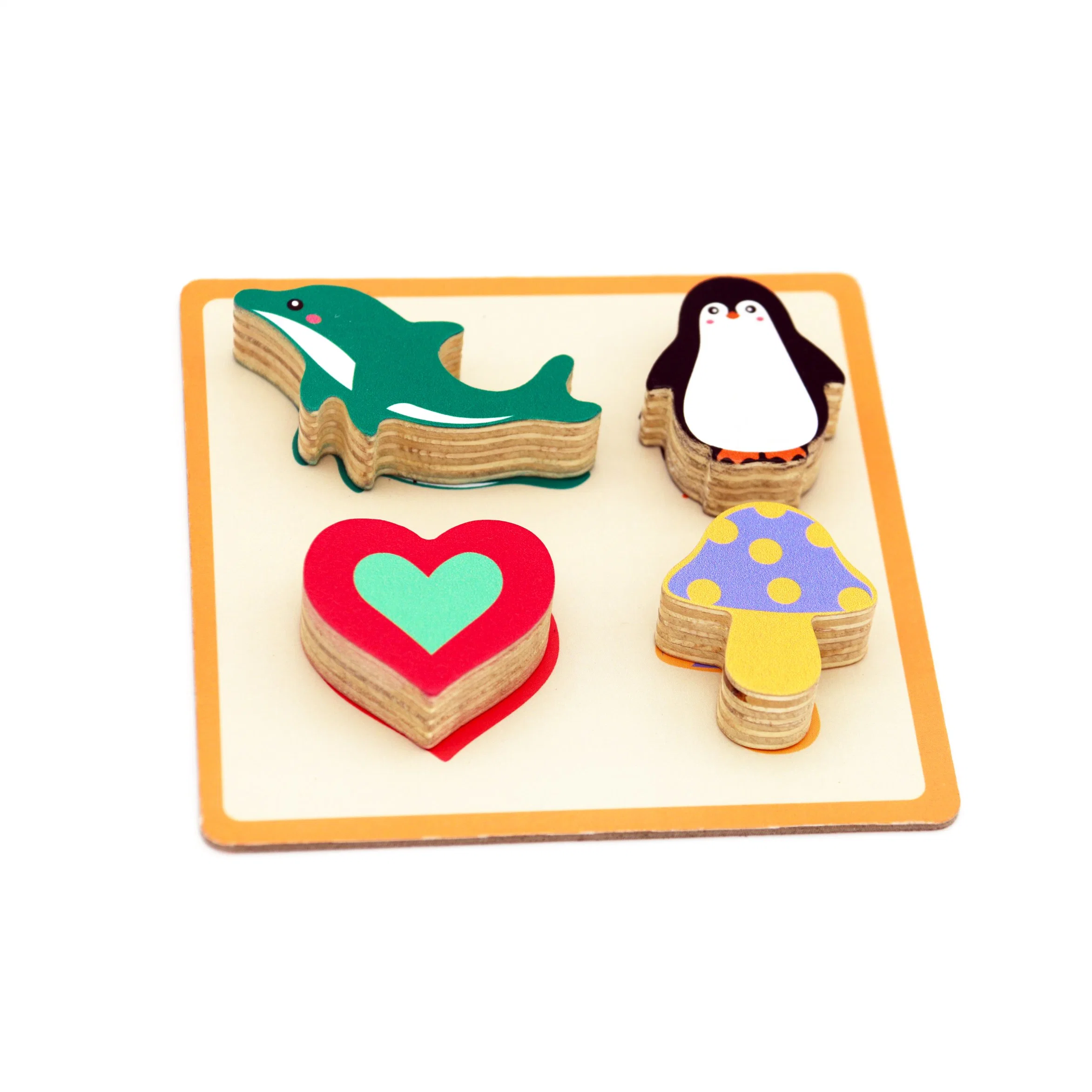 Educational Shape Color Sorter Wooden Toy with Storage Board for Baby Boys Girls