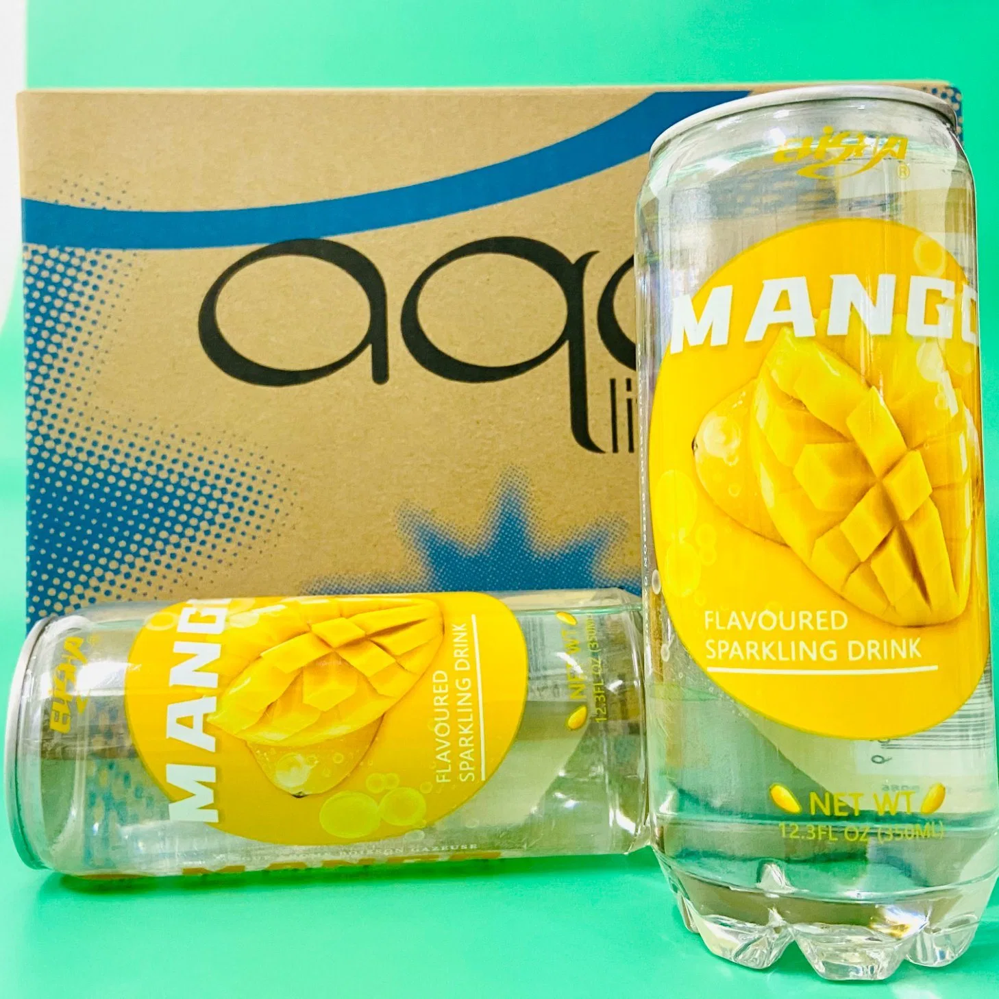 La alta calidad 350ml puede chispeante agua carbonatada con sabor a mango - Servicio de OEM