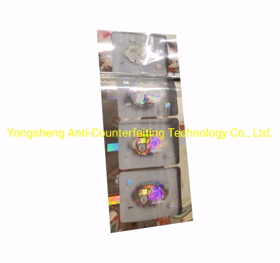 EU Visa Sticker Transparent Demetallization Laser Hologram Label