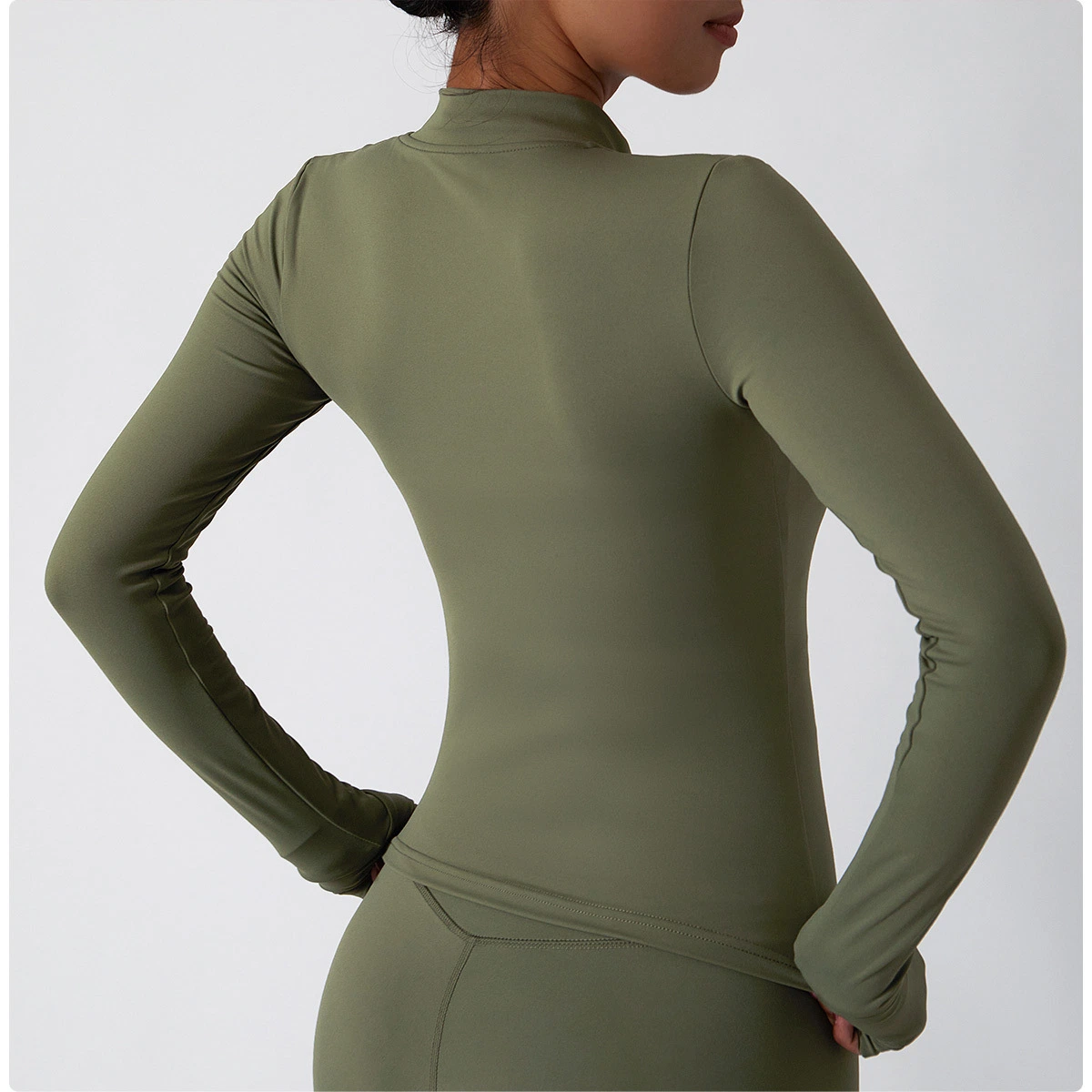 3 Pieces Seamless Sportswear Yoga Set Women Long Sleeves Sports Jackets Nylon Gym Wear