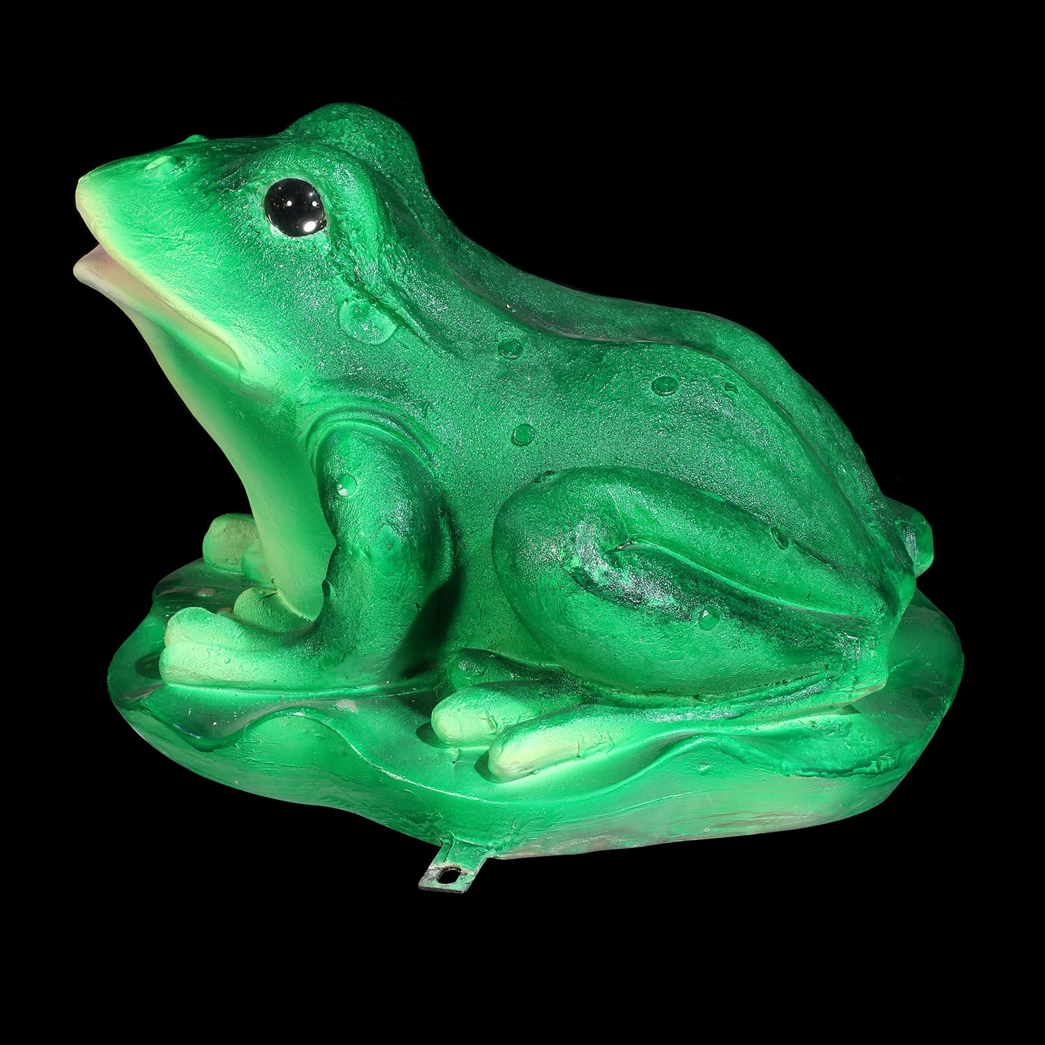 Motif de la grenouille en fibre de verre de lumière LED lampe de sculpture