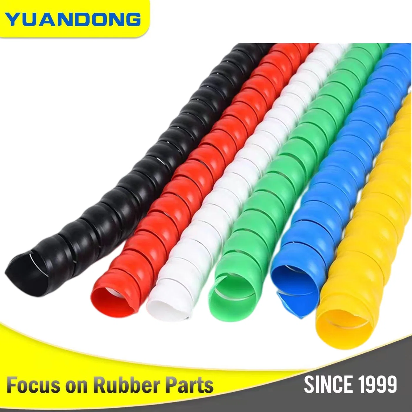 Wear Resistant Pet Bite Resistant Black Protective Rubber Hose Screw Sleeve