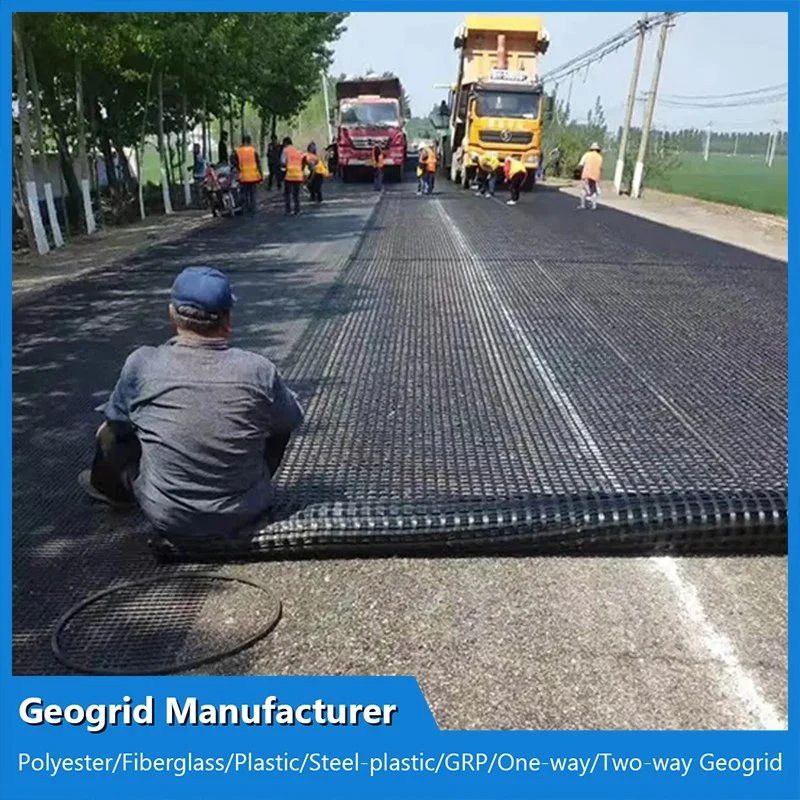 Soil Fiberglass Biaxial Geogrid Price Coated Bitumen Stabilization Grid