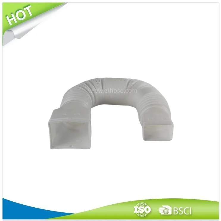 3Dans. X 4 in. Blanc/vert/noir/brun flexible de descente de l'extension Extension de purge flexible