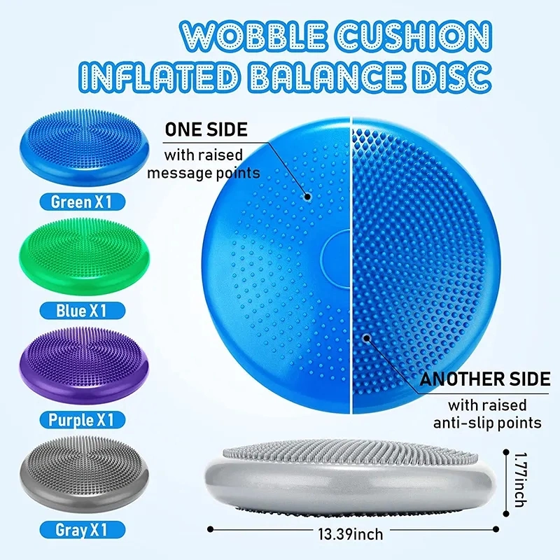 Wholesale Price Portable Fitness Multicolor Soft PVC Yoga Balance Pad Cushion