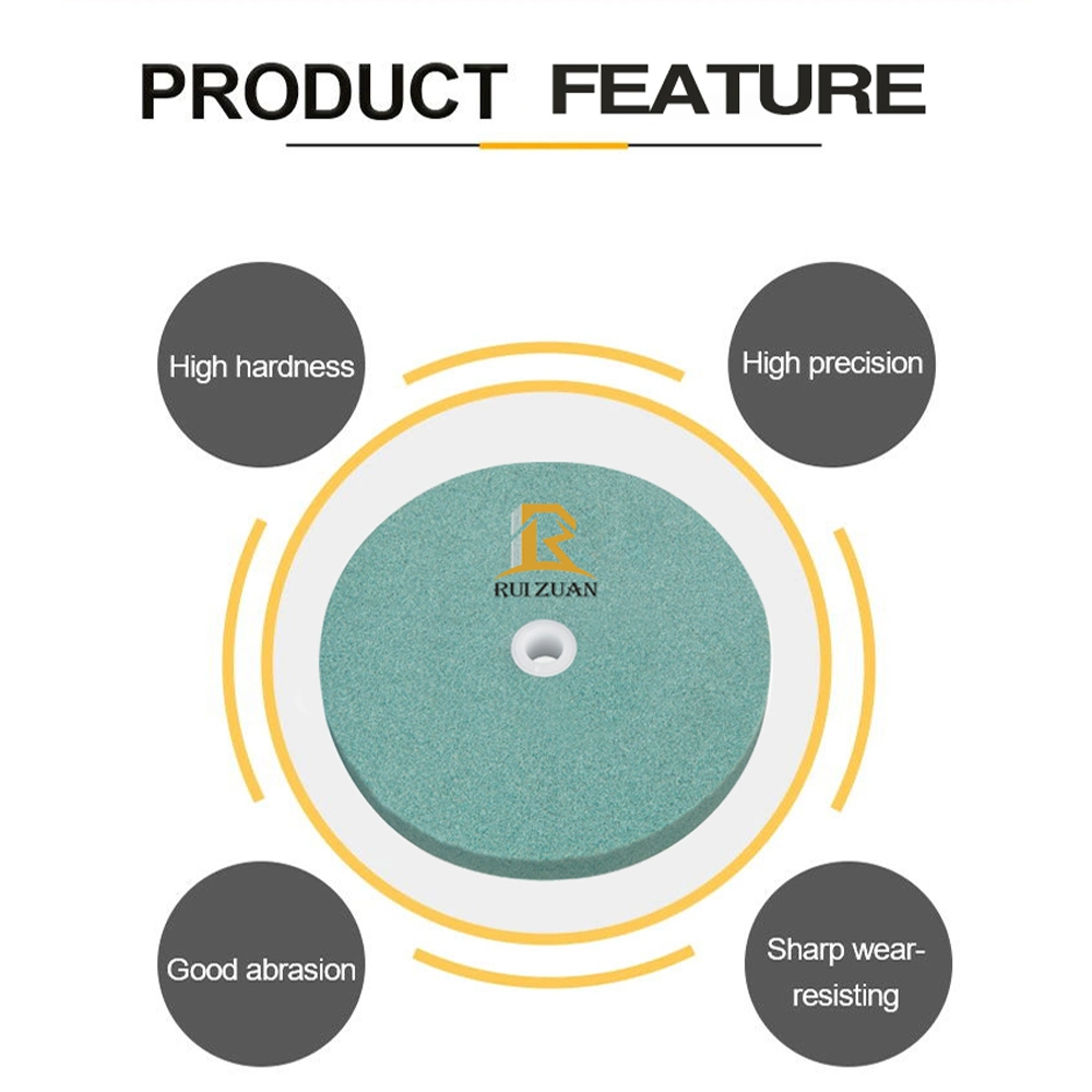 Abrasive Vitrified Ceramic Aluminum Oxide Corundum Green Silicon Carbide Grinding Wheel for Cast Iron Non-Ferrous Metals Carbide