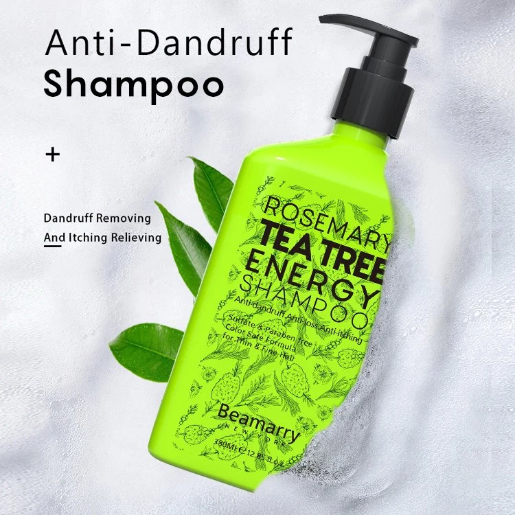 Beamarry Soins des cheveux professionnel de produits de traitement des cheveux Soins des cheveux célèbre marque Beamarry Rosemary Arbre à thé de l'énergie Shampoing pour cheveux fins et légers