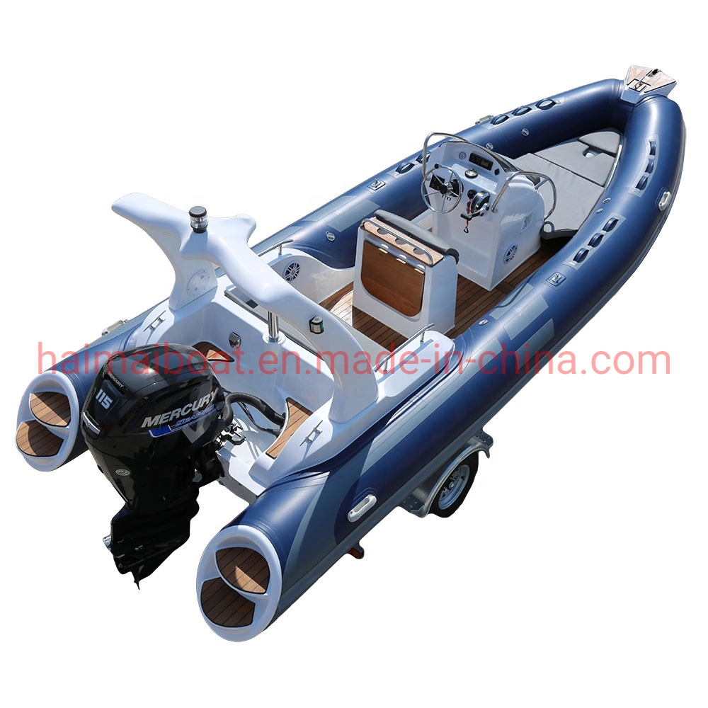 19feet 5.8m PVC Boat Orca Hypalon Boat Rescue Boat Diving Boat Speed Boat Motor Boat Military Assault Boat FRP Boat Rigid Hull Boat Fiberglass Inflatable Boat