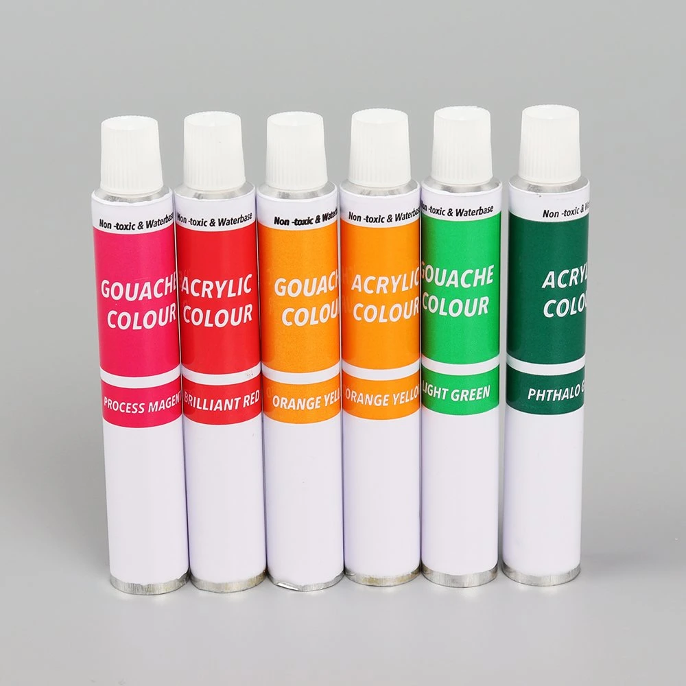 Customized 4 to 6 Colors Printing Lip Gloss Tubes Soft Customised Paint Tube