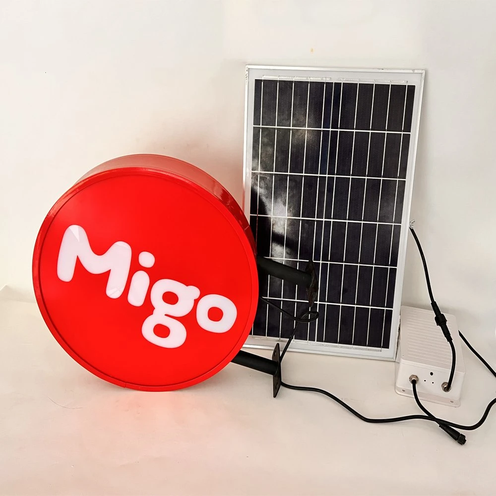 Energy-Saving Outdoor LED Light Box with Solar Power