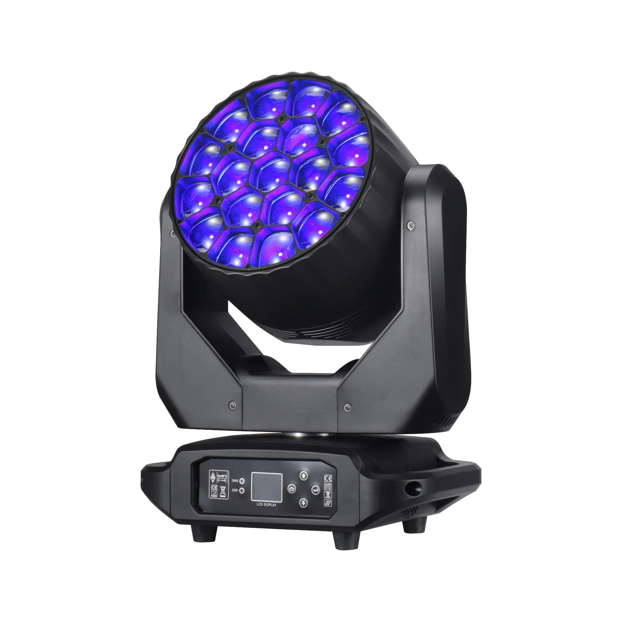 Professional Stage Light 19X40W RGBW Quad Beam Wash LED Moving Head