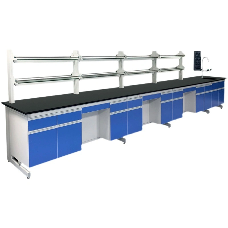 CE Certified Lab Furniture Steel or Wood Lab Bench with H-Frame