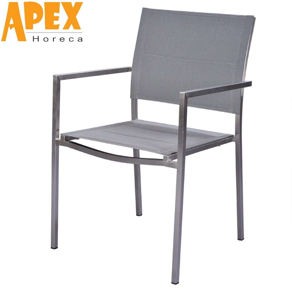 Wholesale/Supplier Stainless Steel Dining Table Chair Set Hotel Garden Furniture