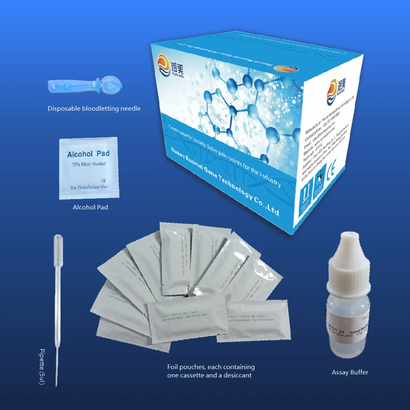 Ivd Test Kit Antibody Igg/Igm Testing Kits, ISO 13485 Typhoid Test Kit / Ivd Test Strip/Rapid Home Infectious Disease Test Card