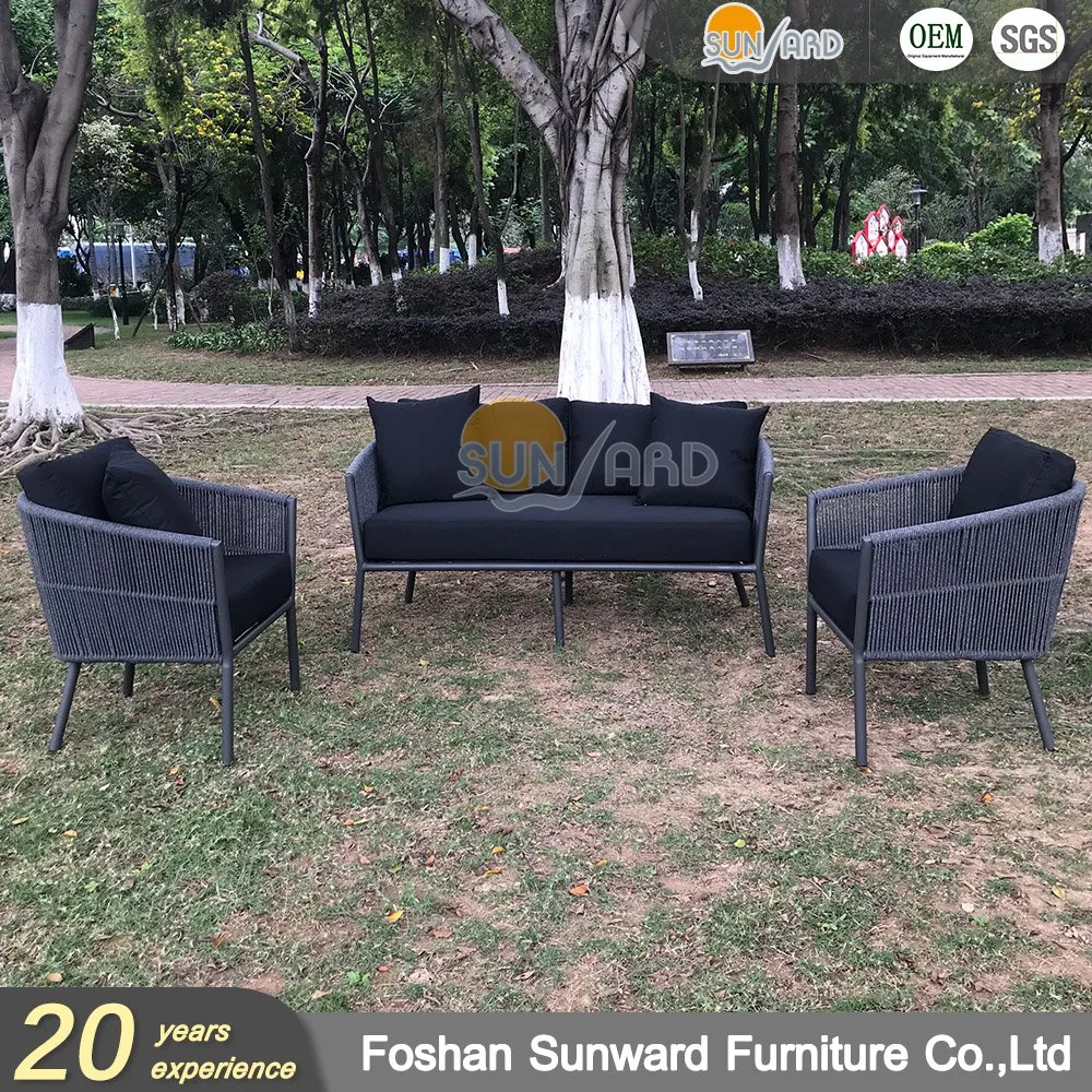 Aluminium Bistro Furniture Cafe Table and Modern Sofa for Outdoor Garden