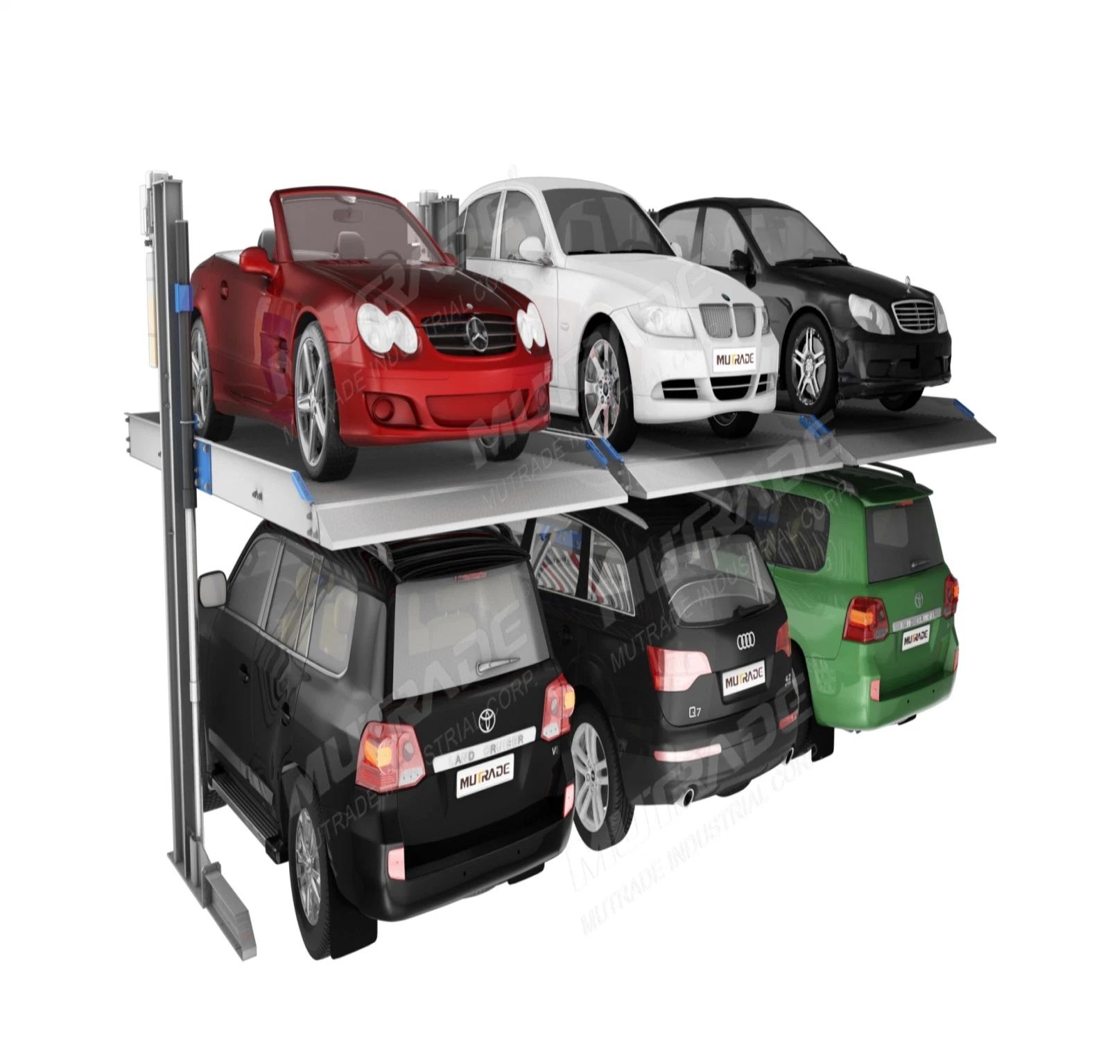 Two Post Simple Lifting Automatic Car Elevator Parking System