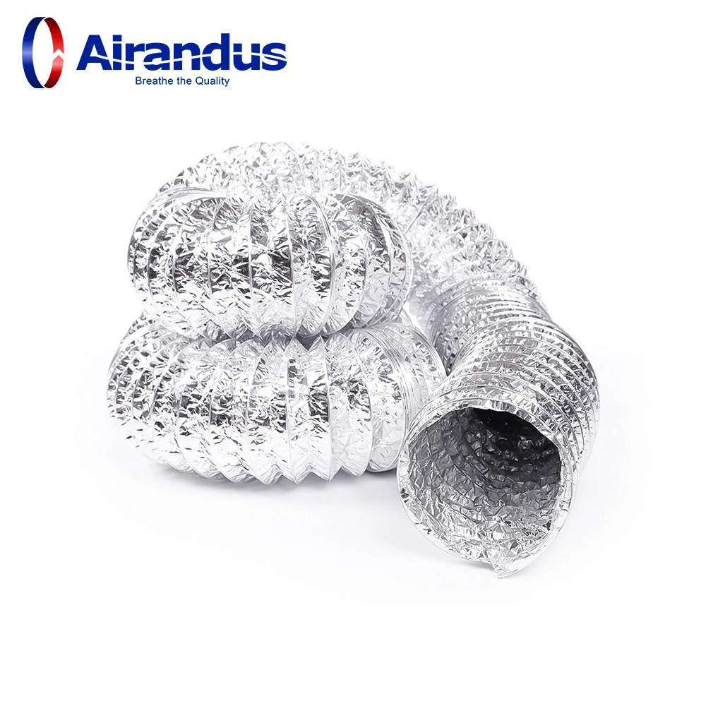 Prix d'usine de la climatisation conduit d'air de ventilation aluminium Conduits en aluminium aluminium Conduits flexibles Gaine souple pour système de CVC