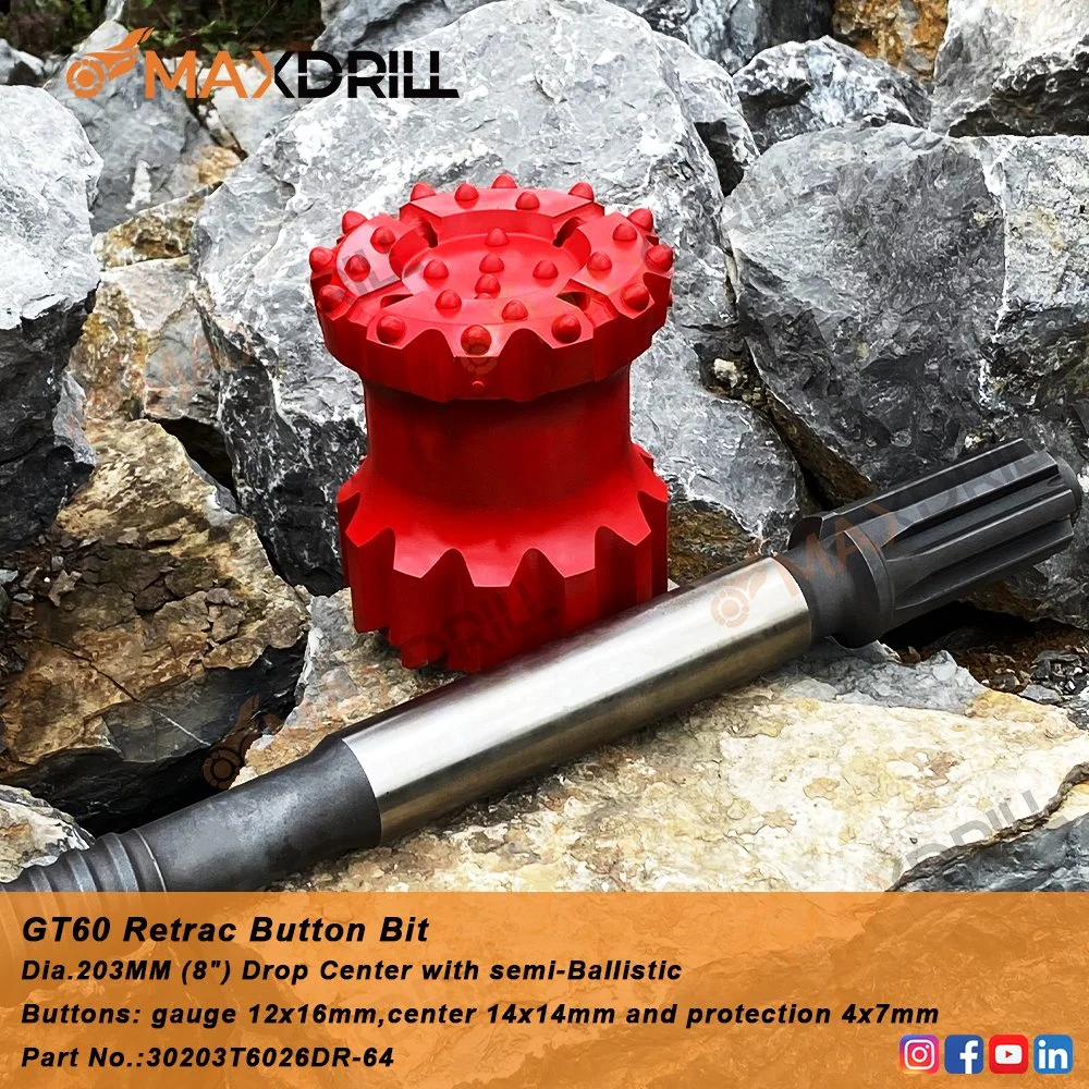 Maxdrill Big Size Gt60 203mm for Big Hole Drilling