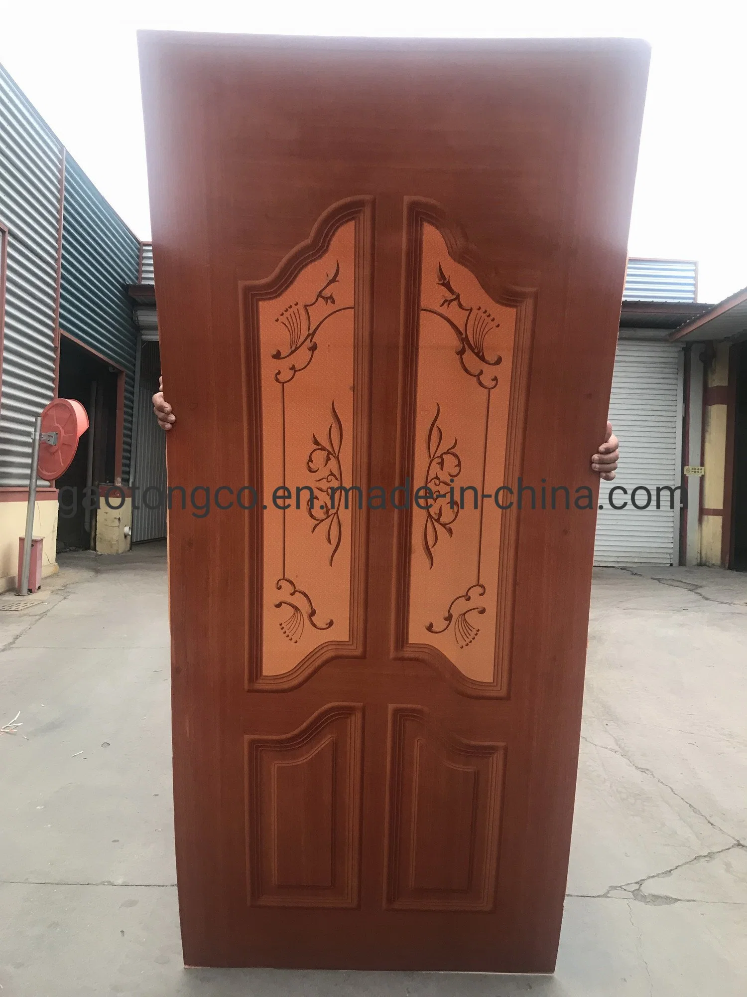 Fiberglass Plywood Skin/Melamine HDF/Okoume Plywood Door Skin