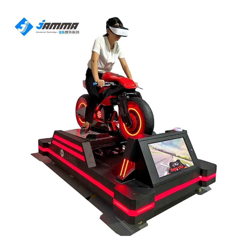 Jeu VR 9D de la conduite de la course de Moto Racing Simulator
