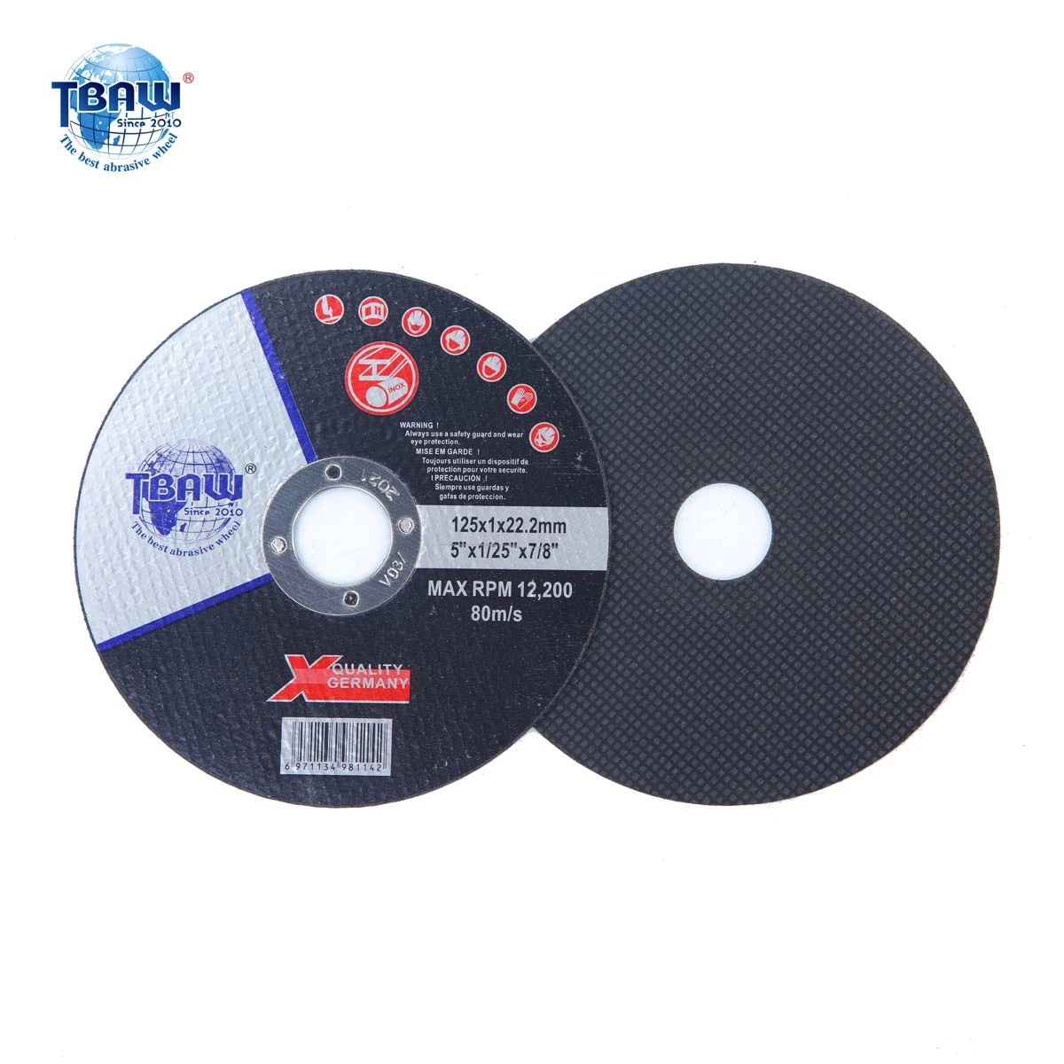 Super Thin Abrasive Cutting Wheels Stainless Steels Cutting Disc, 125X1X22mm