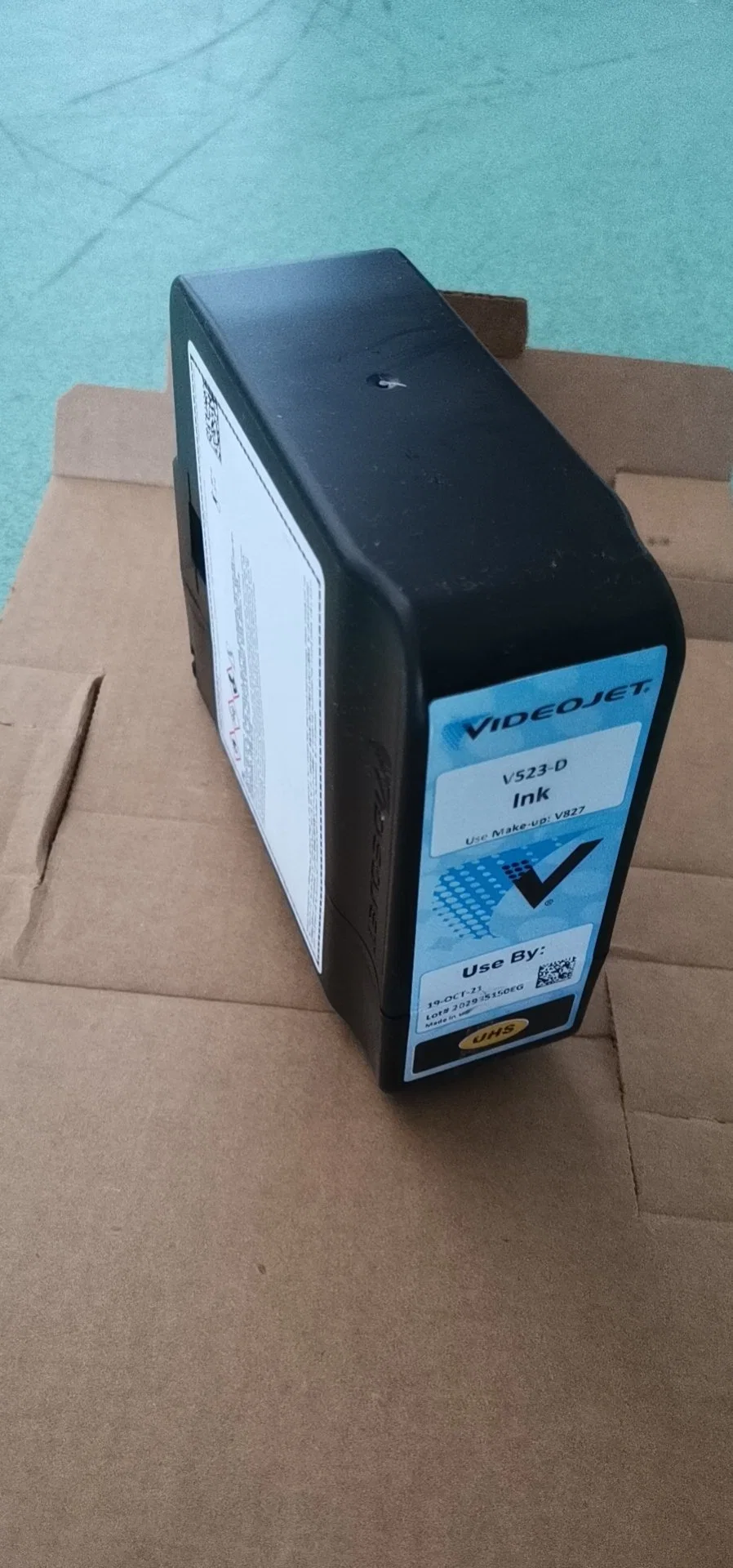 Original Videojet Coding Black Ink V523-D 750ml with SGS RoHS Certificate and MSDS