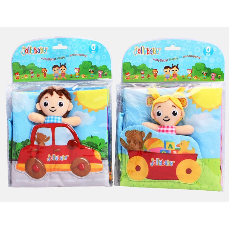 Baby Soft Cloth Libros Desarrollo de Aprendizaje temprano actividad de imagen lectura Juguetes educativos de mini muñeca para niños 0-12 meses
