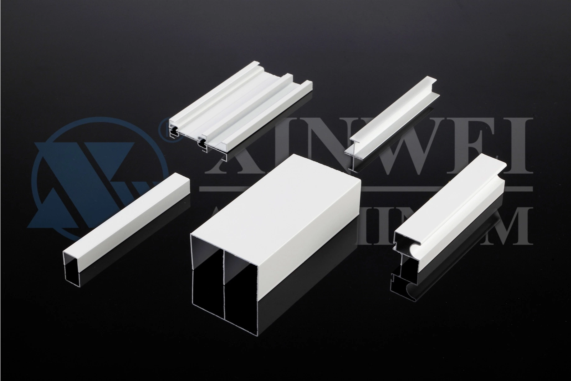 Powder Coat White Color Aluminum Extrusion Profile for Window and Door