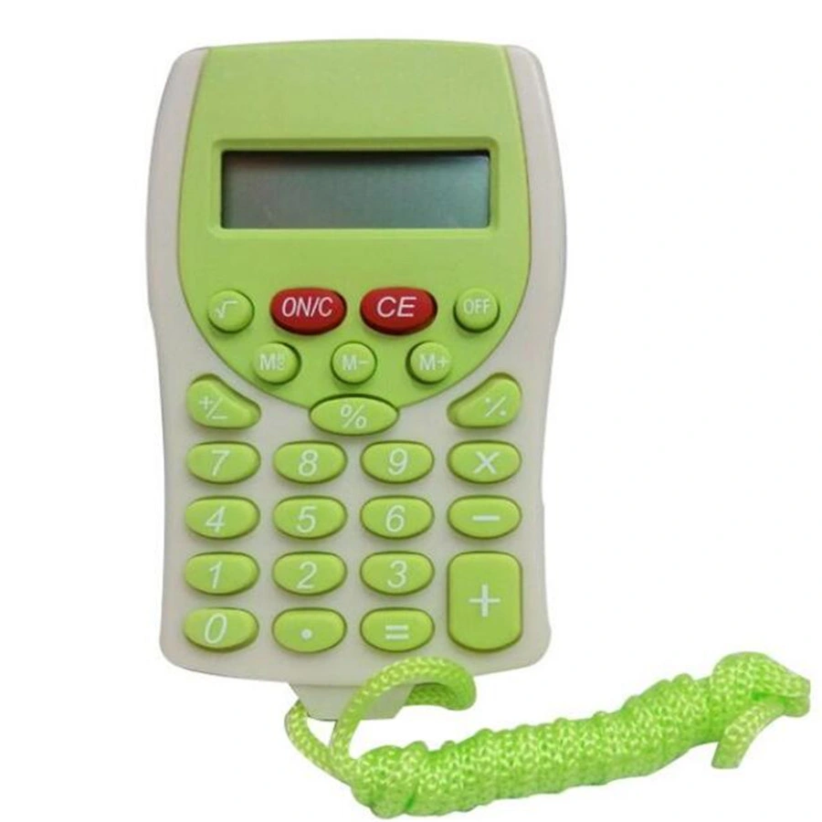 Cheap Portable 8 Digit Pocket Lanyard Electronic Calculator