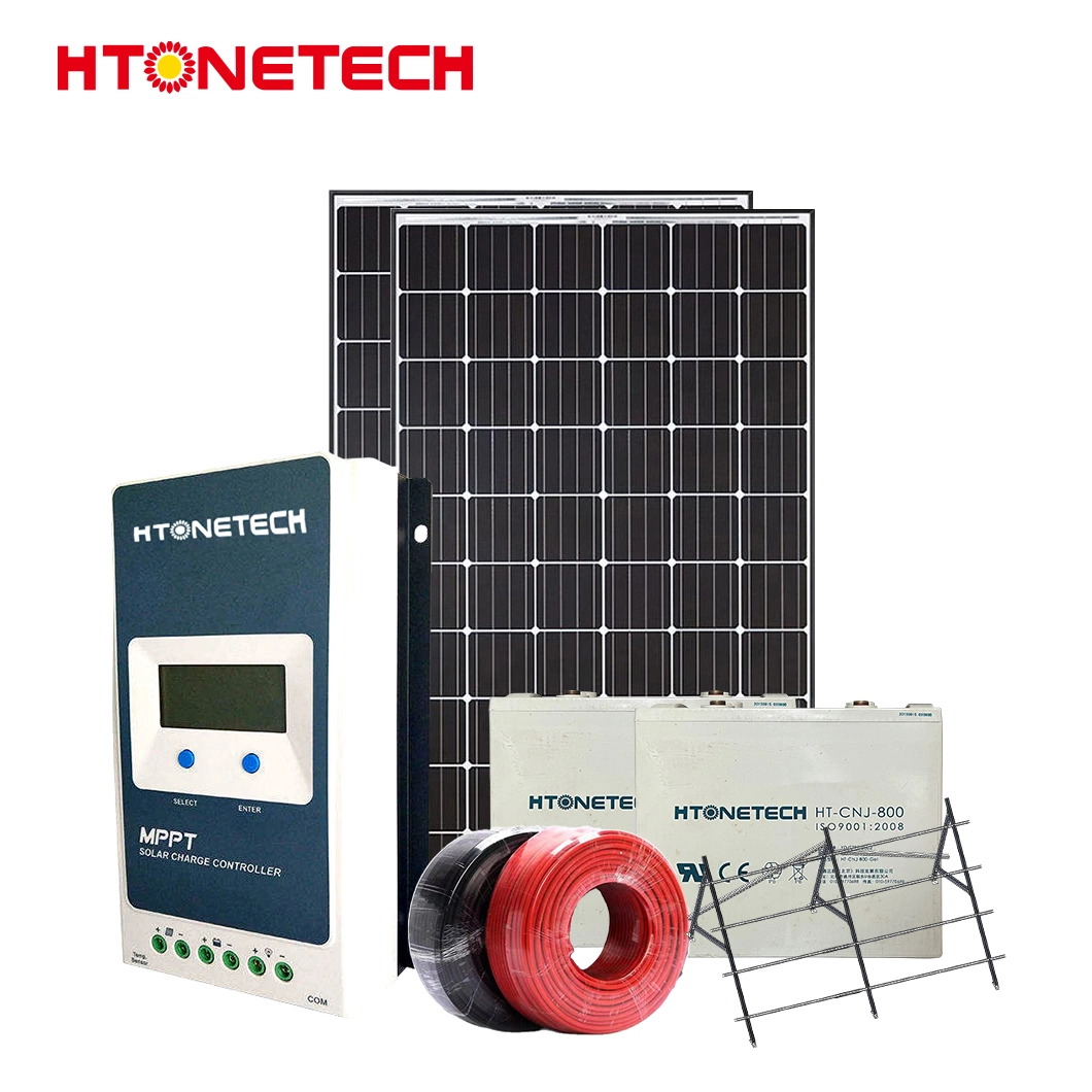 Htonetech off Grid Solar Power System 20kW Originales de fábrica 8kW 10KW 38KW Mini sistema Solar de Energía Solar con 12 Voltio Panel Solar