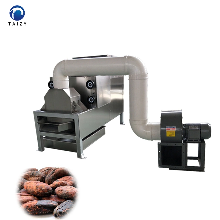 Máquina automática de peeling de piel de cacahuete de frijol de cacao Peeling Pearut Half Breaking Máquina