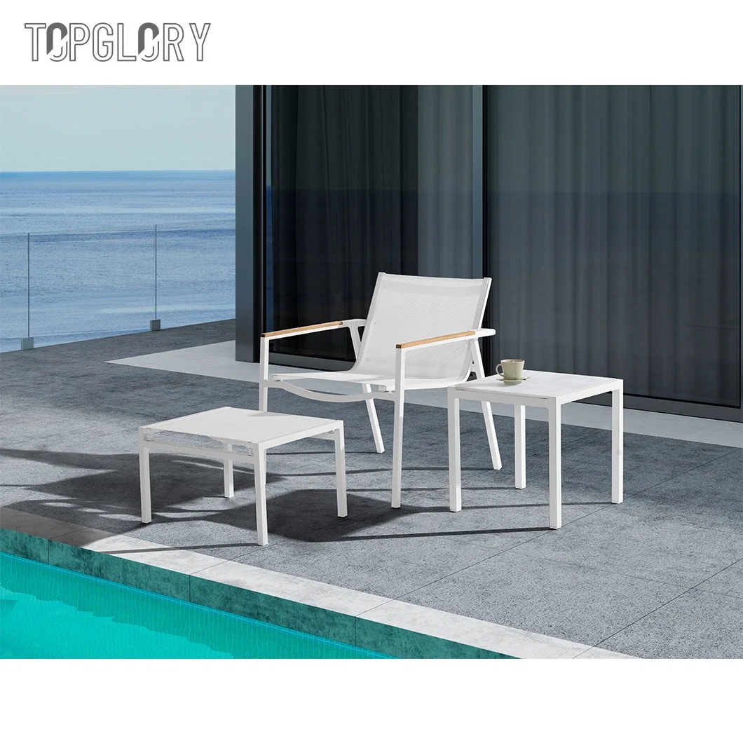 Mobilier extérieur combinaison Cour patio Villa jardin aluminium Table de loisirs Et chaise