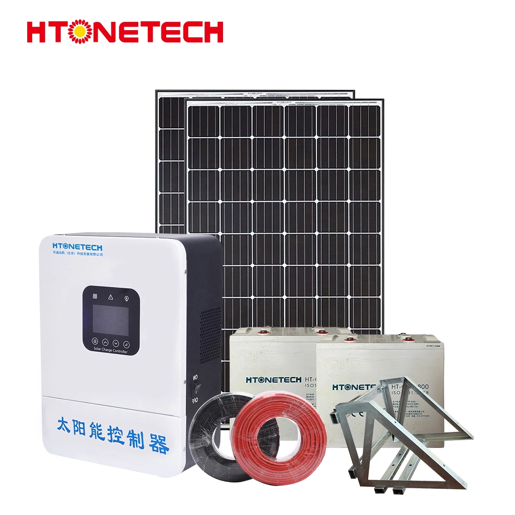 Htonetech 5000W 5kw 5 kW Solarpanel-System Home off Grid 30kw Fertigung China 10kw 15kw 20kw 67kw Solarenergie System für Gewächshaus