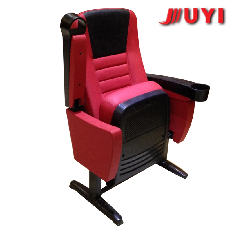 Wholesale/Supplier Factory Price Cinema Chair Leather Outer Cover High Rebound Sponge PP Armrest Wood and Leather Folding Chairs Jy-617