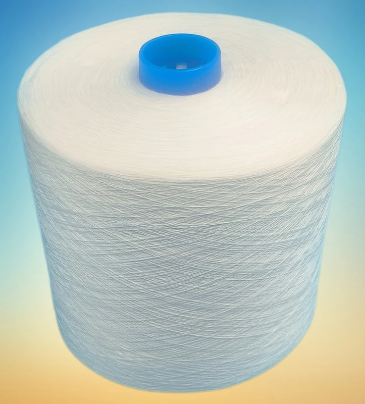 Os fios têxteis 100% Ring Fiado Bright Virgem 40S/2 poliéster bonderizado cone de papel/tubo de corante para máquinas de costura/a tecelagem e o tricô diretamente da fábrica venda normas exportados