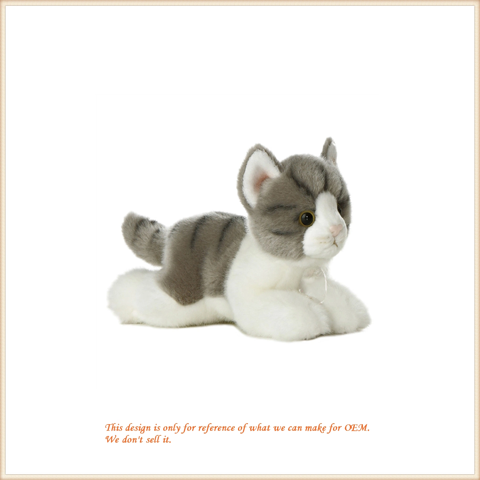 Soft Comfort Cat Plushy Animal Toys OEM Proveedor