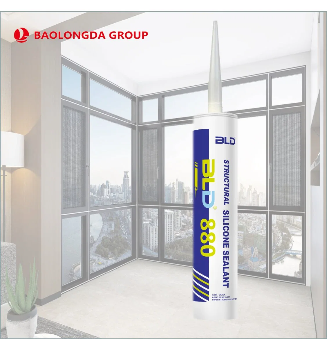 300ml Silicone Wall Crack Filler Structural Waterproof Weatherproof Silicone Sealant Adhesive