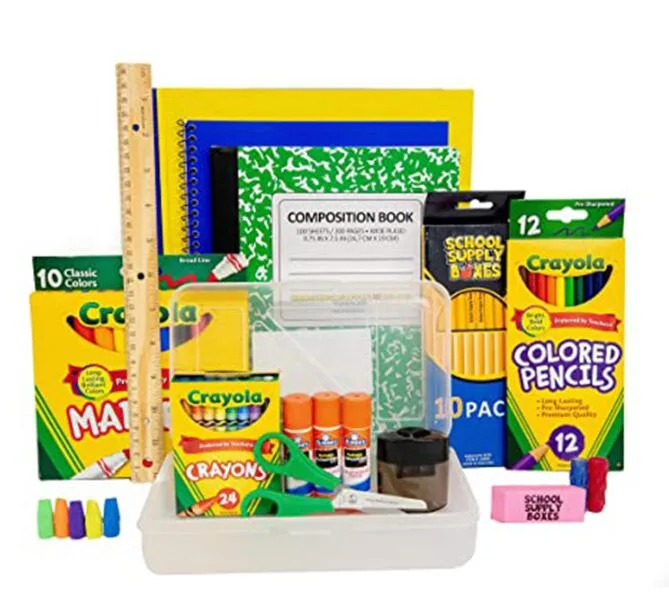 Ensemble de fournitures scolaires Essentiels de la rentrée scolaire comprenant un cahier Ensemble de papeterie pour enfants en gros