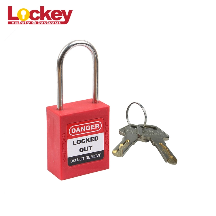 Seguridad Loto Lockey candado de acero inoxidable con coloridos cuerpos