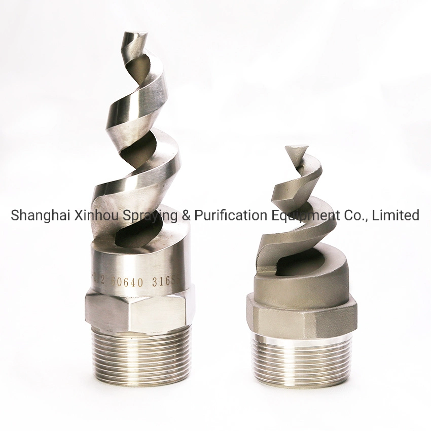 Acid and Alkali-Resistant Gas Cooling Washing Cooling Dephosphorization Denitrification Stainless Steel Full Cone Spiral Spray Nozzle